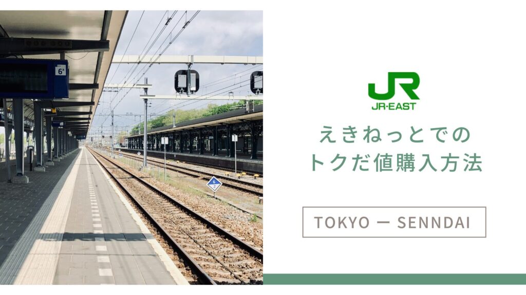 えきねっとでのトクだ値購入方法